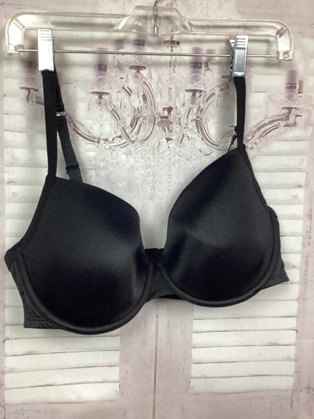 Cacique Black Bra Satin Padded 40DD